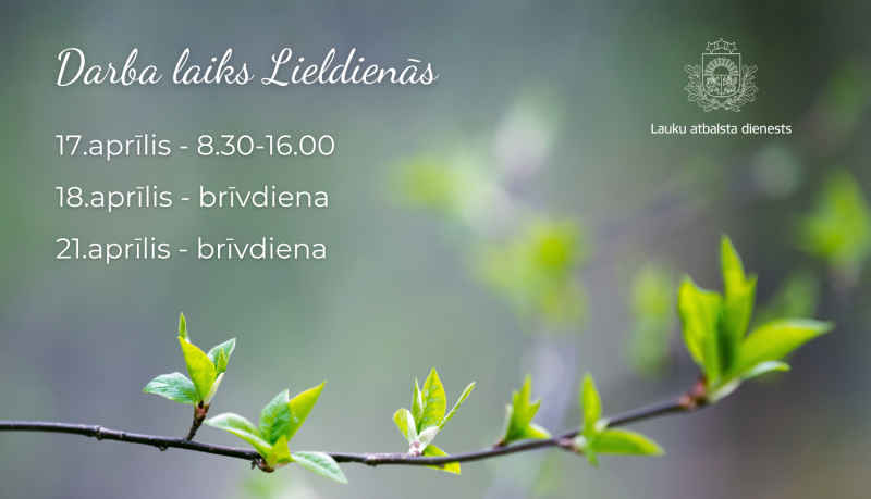 Darba laiks Lieldienās