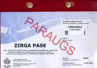 Zirga pases pirmās lapas attēlojums