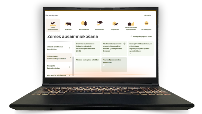 Datora ekrāns ar jaunā ESP iekšskatu
