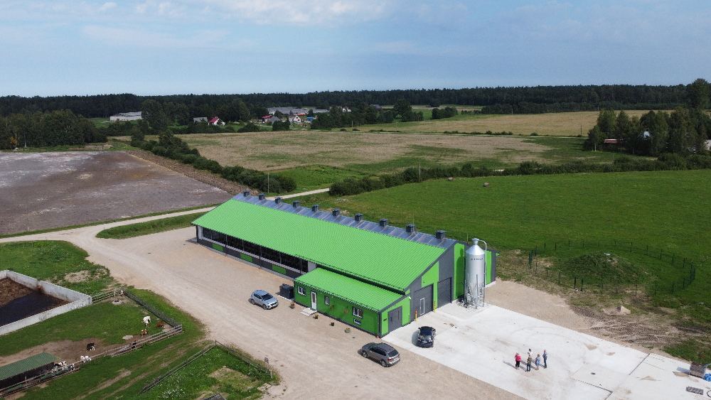 ZS Rojupes Silmači kūts no drona lidojuma