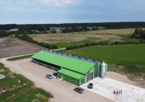 ZS Rojupes Silmači kūts no drona lidojuma