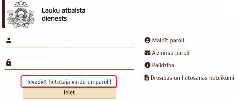 Drošības apsvērumu dēļ Jūsu sesija ir pārtraukta