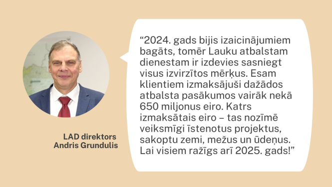 LAD direktora novēlējums
