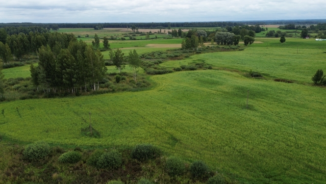 Lauku skats no drona