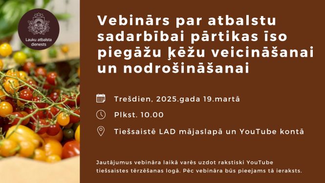Vebinārs par pārtikas ķēdēm