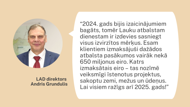 LAD direktora novēlējums