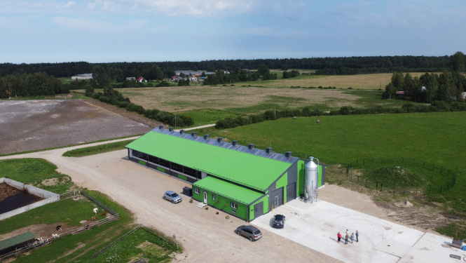 ZS Rojupes Silmači kūts no drona lidojuma