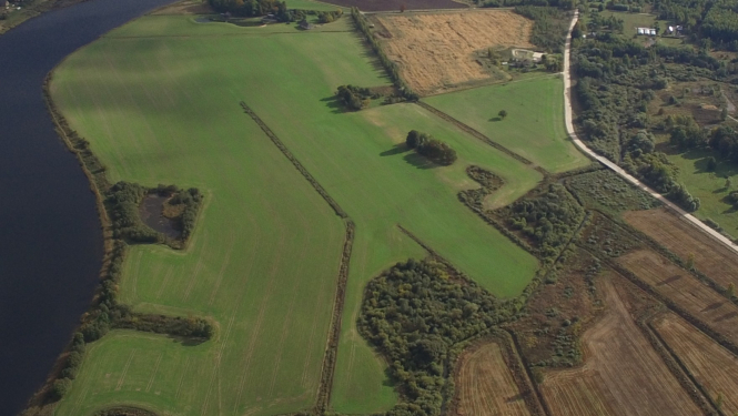 Lauku skats no drona