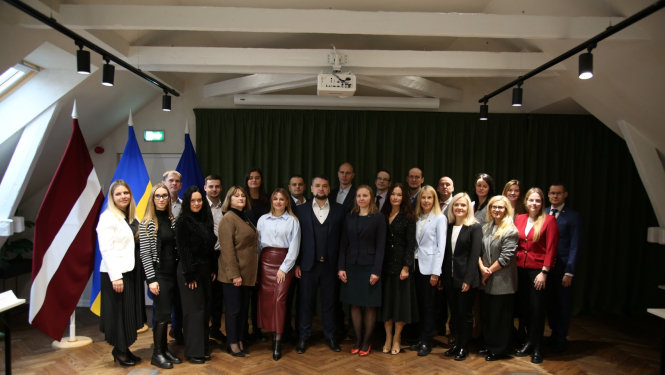 Ukrainas sadarbības projekta dalībnieku kopbilde