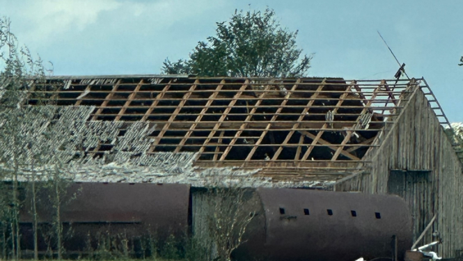 Krusas nopostīts jumts