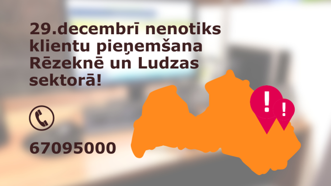 Paziņojums ar Latvijas karti