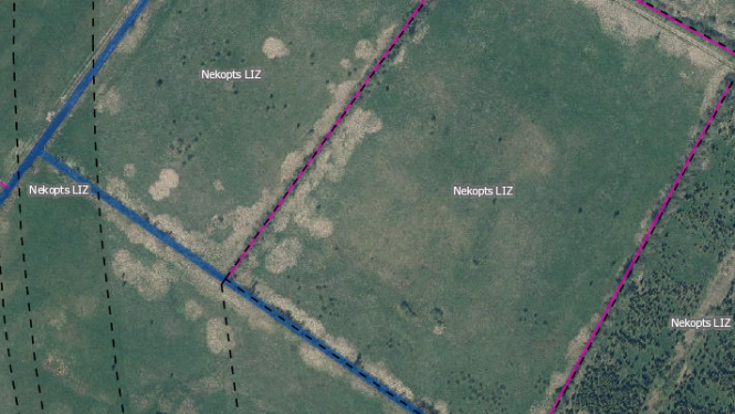 Nekopts LIZ LAD kartē