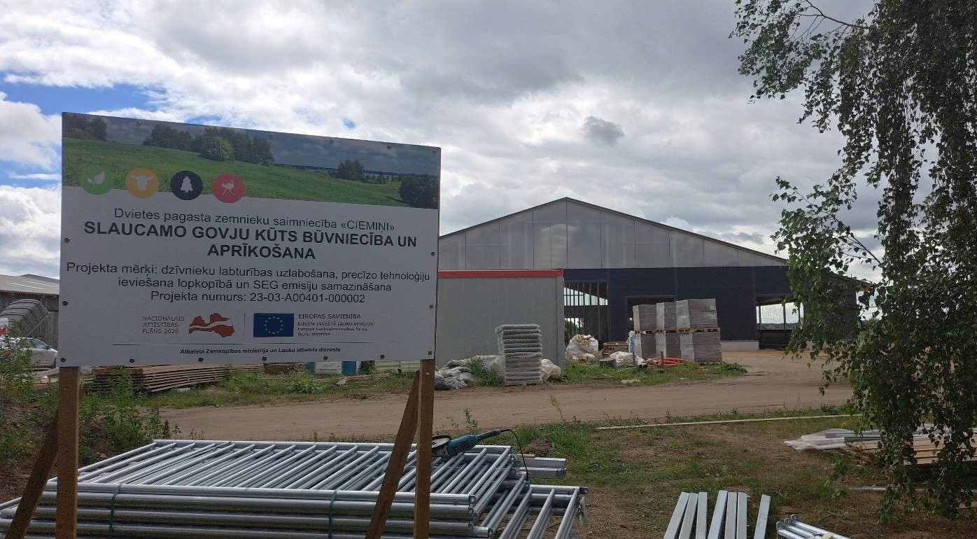 ZS Ciemiņi saimniecības kūts būvniecība