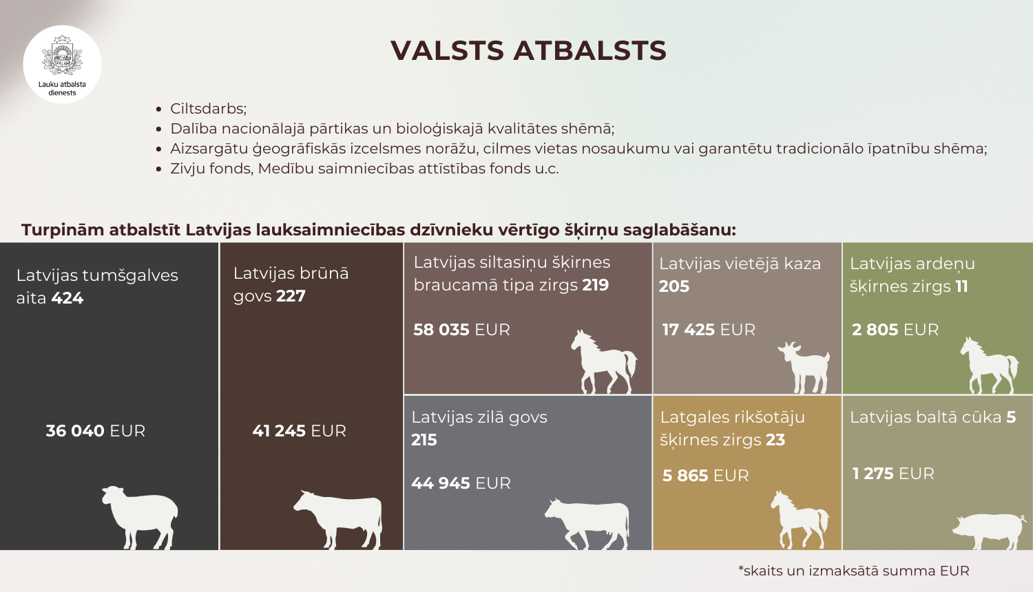 LAD infografika ar 2025.gadā paveikto