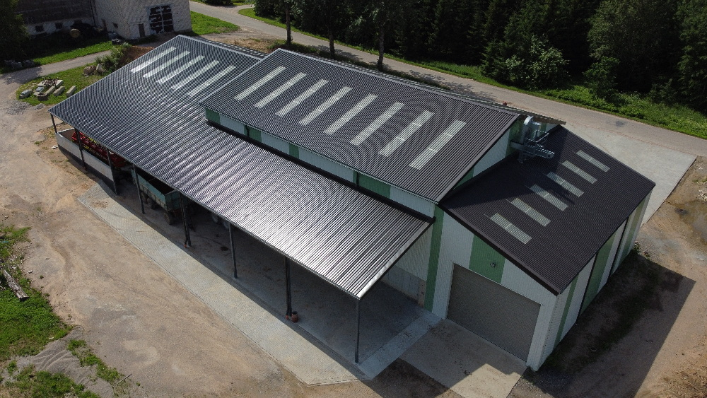 ZS Rigmaļu nojume no drona lidojuma