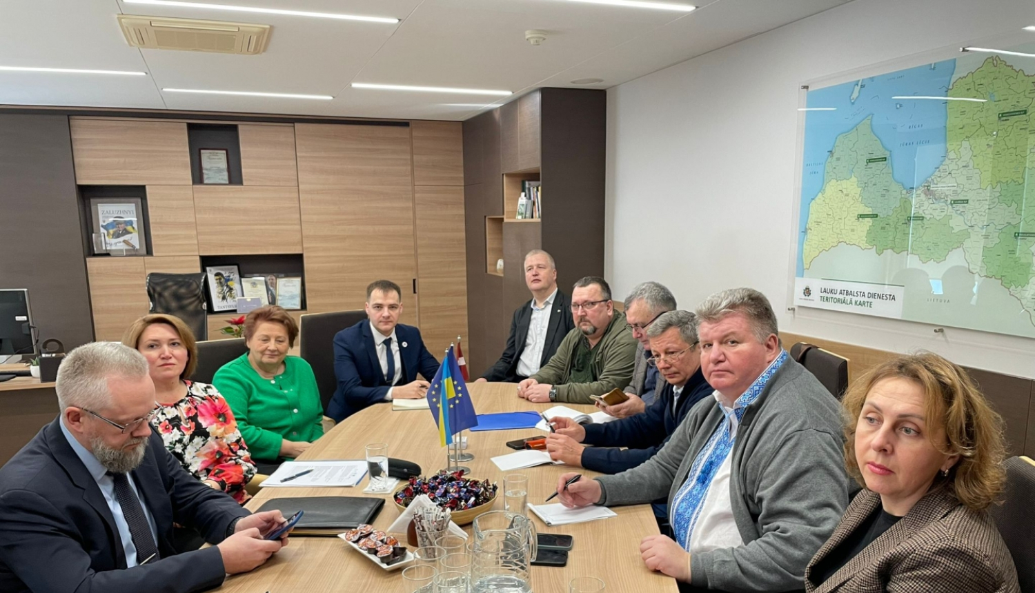 Ukraiņu delegācijas vizīte LAD