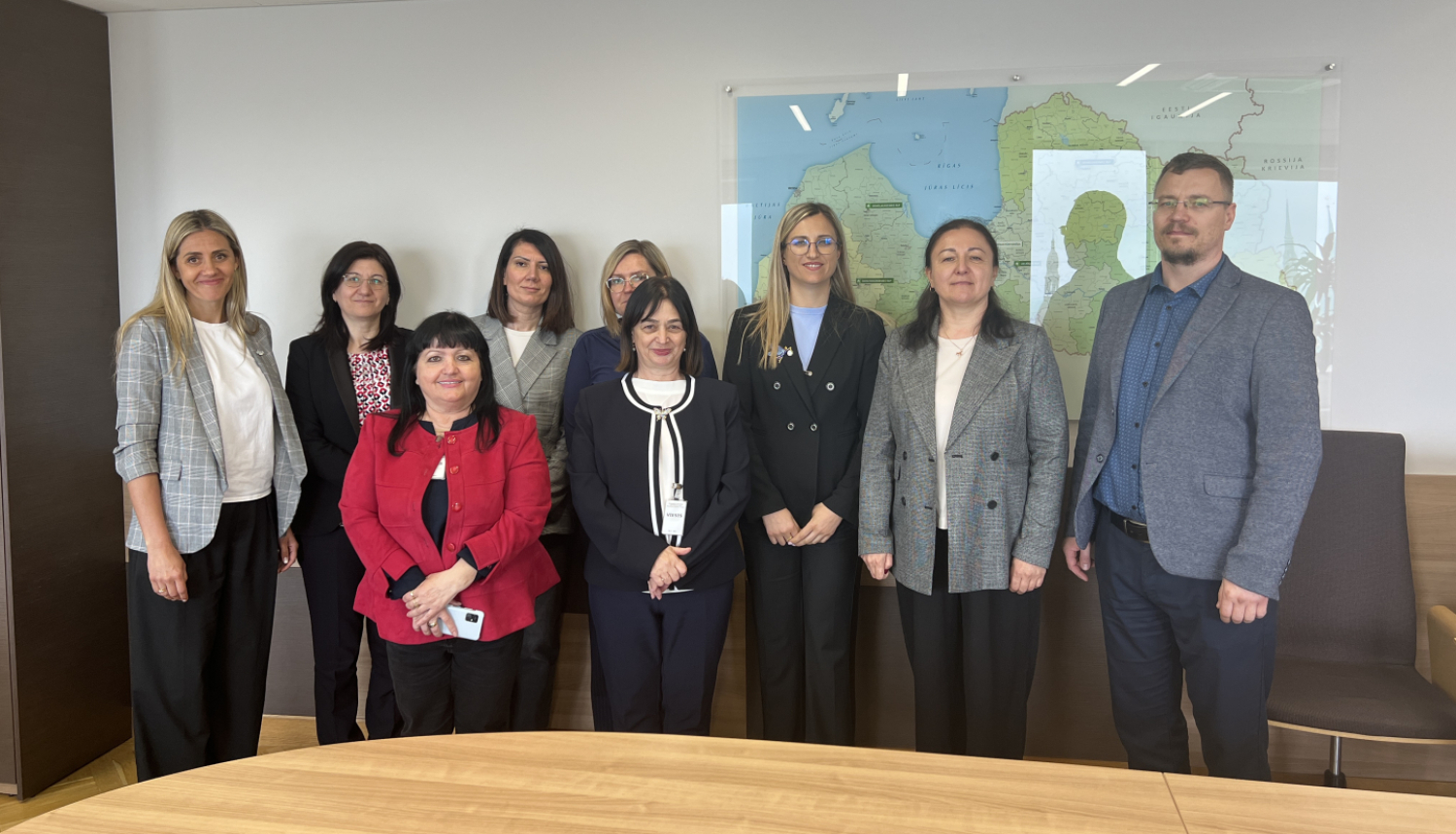 Albānijas sadarbības partneri un LAD kolēģi.