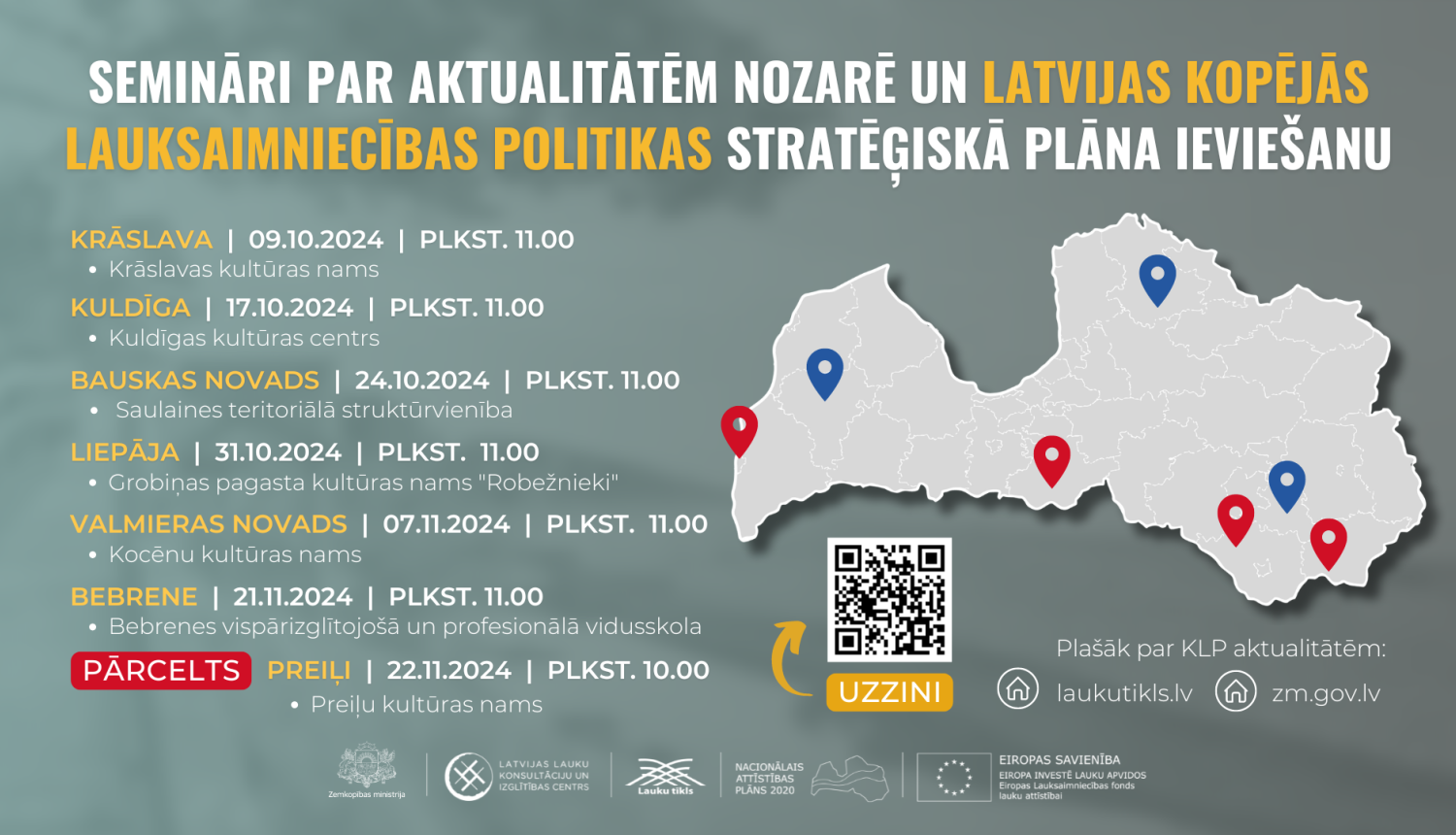 Semināru norise Latvijā