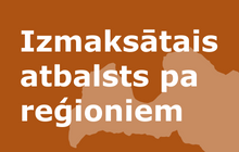 Izmaksātais atbalsts pa reģioniem